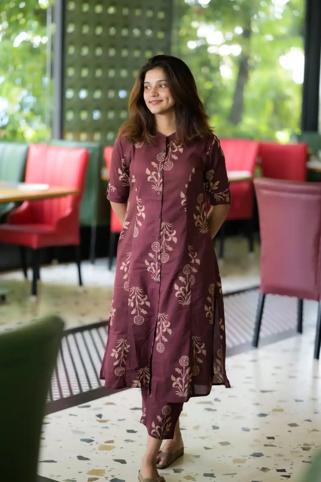 Winewood Bloom Traditional Buti & Vine Print Women’s Straight Kurta and Pant Set .png